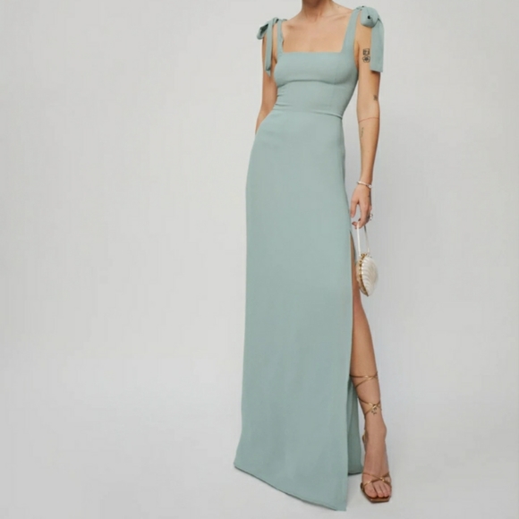 Reformation Dresses & Skirts - Reformation Westerly Teal Maxi Dress size 2